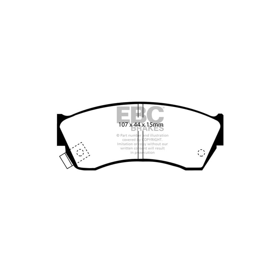 EBC PD03KF1109 Suzuki Swift Yellowstuff Front Brake Pad & Plain Disc Kit 2 | Duco Car Parts UK Car Parts