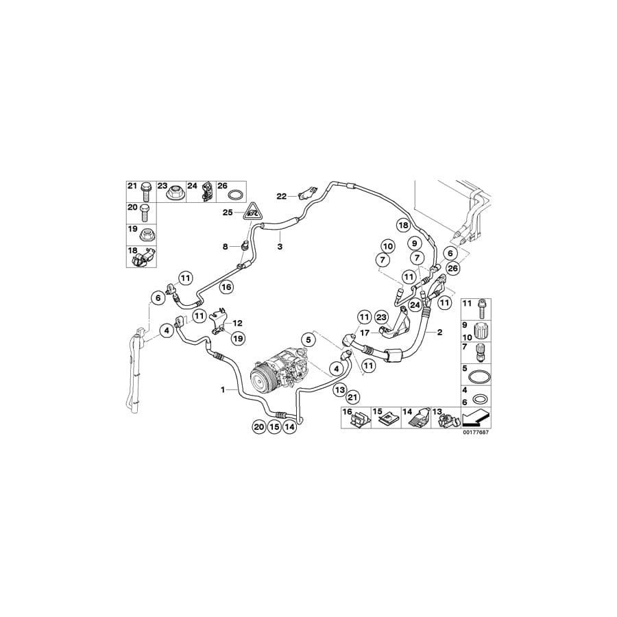 Genuine BMW 64509190456 E84 E90 E92 Holder (Inc. X3 35iX, X1 28i & X1 28iX) | Duco Car Parts UK Car Parts