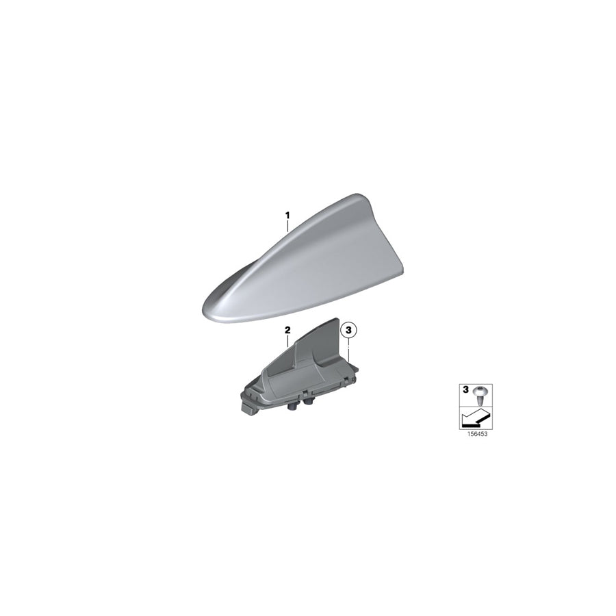 Genuine BMW 65209226894 I12 Roof Antenna (Inc. 320i, M3 & 118dX) | Duco Car Parts UK