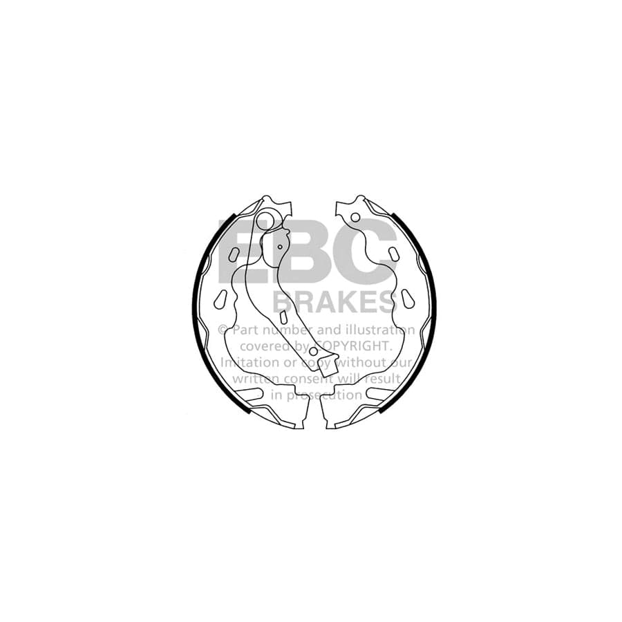 EBC 6614 Citroen Peugeot Suzuki Toyota Rear Brake Shoes 1 | Duco Car Parts UK Car Parts