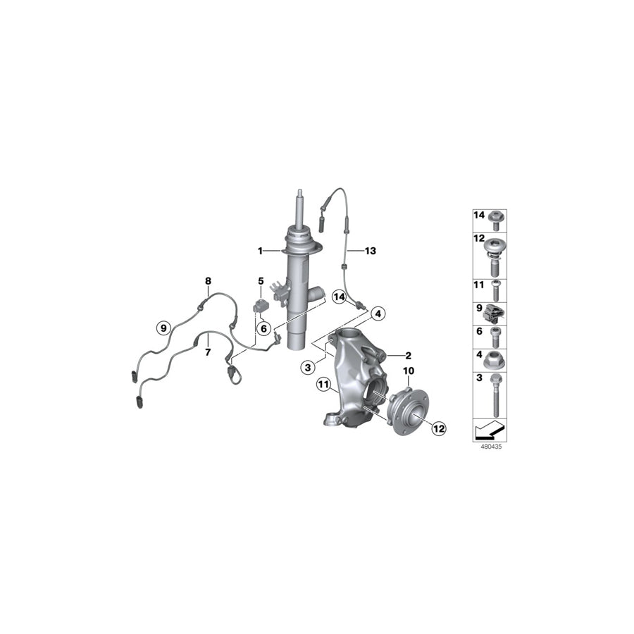 Genuine BMW 31216858319 F36 F32 F33 Pivot Bearing, Camber Correction, Left +30MIN (Inc. 430dX, 435dX & 430iX) | Duco Car Parts UK