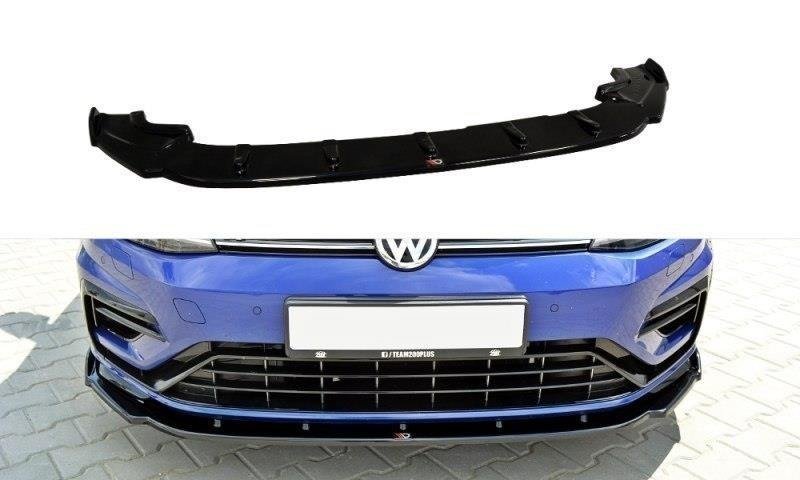 Maxton Design VW-GO-7F-R-FD1T Front Splitter V.1 Volkswagen Golf R / R-Line MK7.5 | Duco Car Parts UK Car Parts