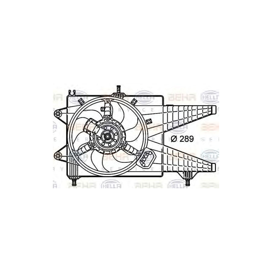 Hella 8EW 351 039-651 Fan, Radiator