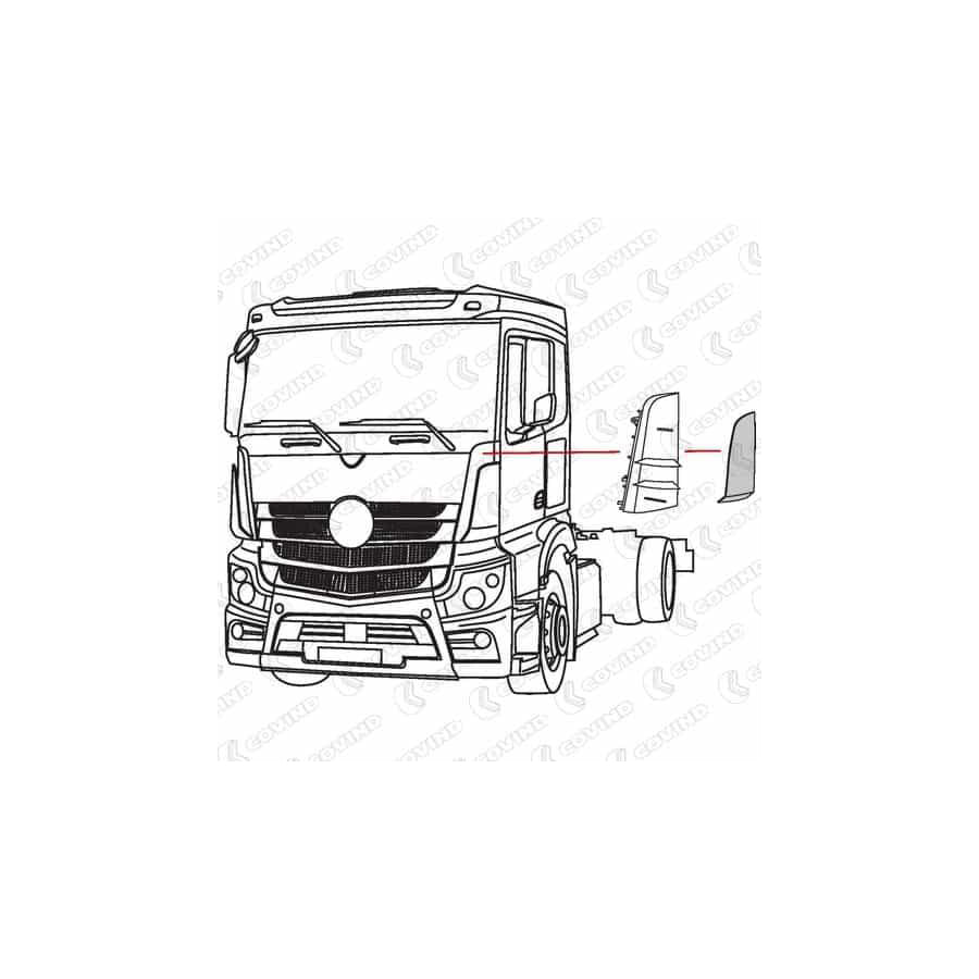 Covind 960/165 Wind Deflector | Duco Car Parts UK