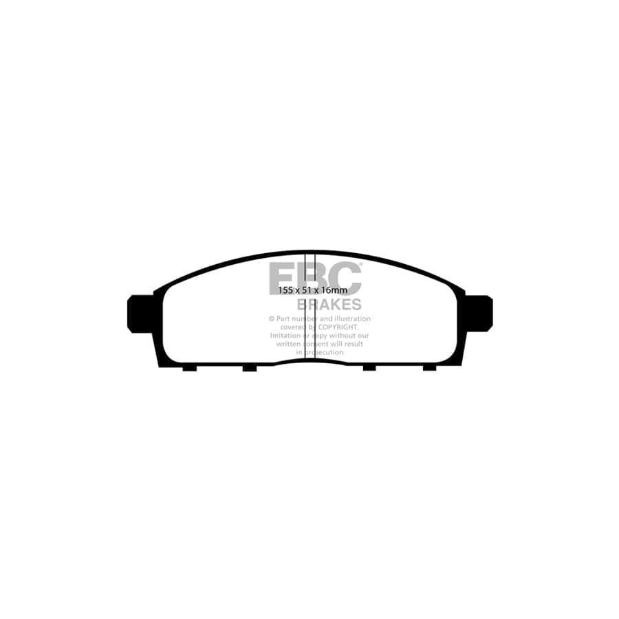 EBC PDKF1356 Fiat Mitsubishi 3 Ultimax Front Brake Pad & Plain Disc Kit 2 | Duco Car Parts UK Car Parts