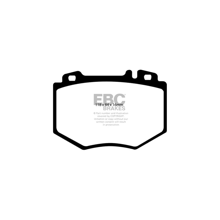 EBC PD02KF318 Mercedes-Benz C215 Redstuff Front Brake Pad & Plain Disc Kit - Brembo Caliper 2 | Duco Car Parts UK Car Parts