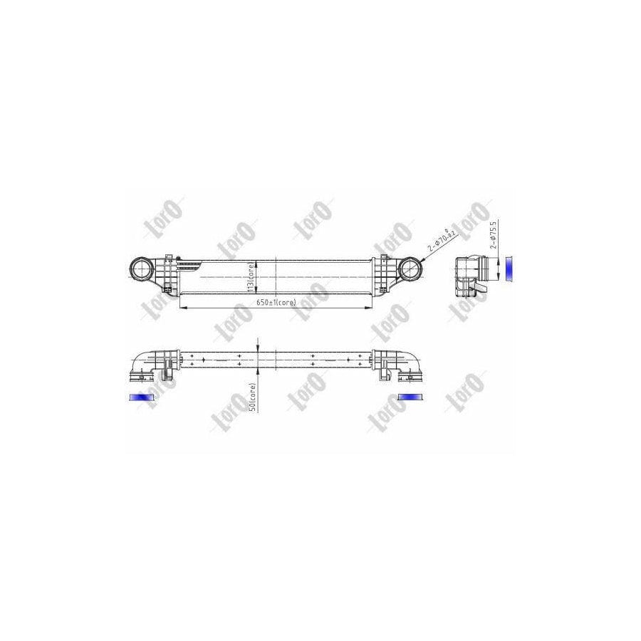 Abakus 0540180011 Intercooler Suitable For Mercedes-Benz E-Class | Duco Car Parts UK