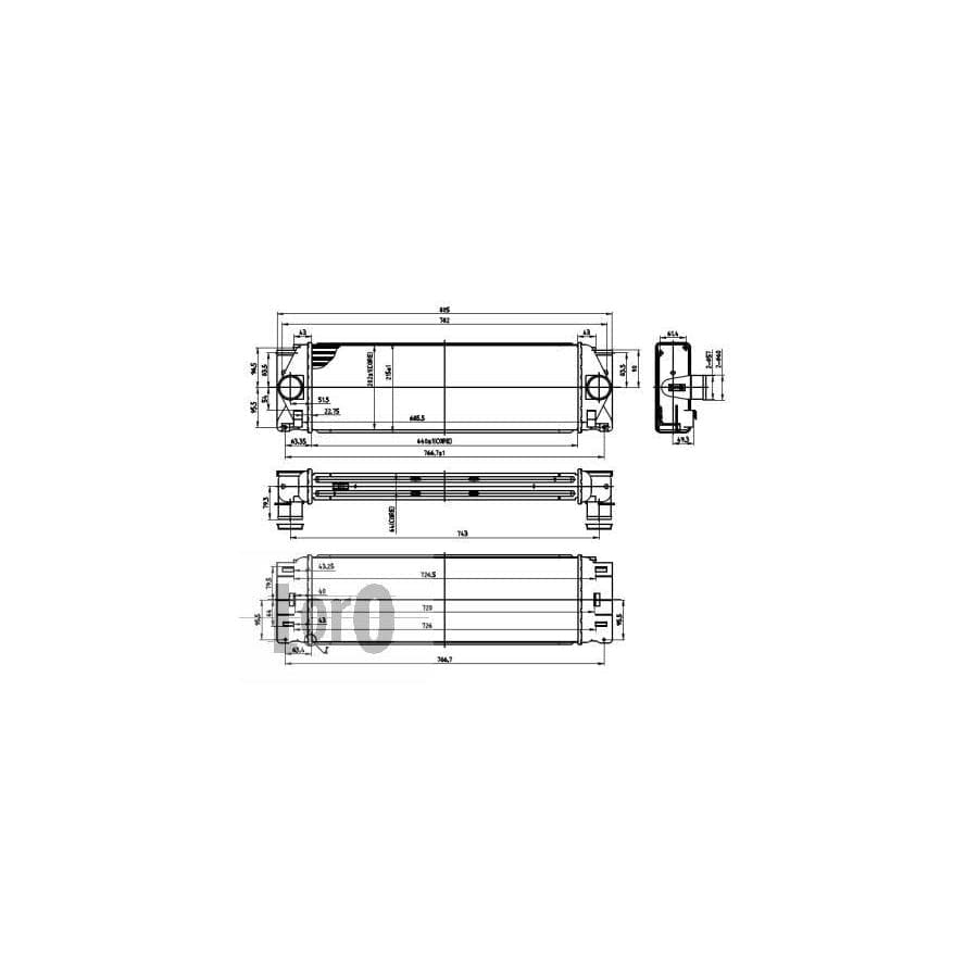 Abakus 0540180009 Intercooler Suitable For Mercedes-Benz Sprinter | Duco Car Parts UK