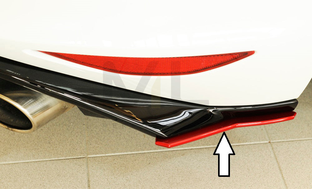 Rieger 00059583 VW Mk7 Golf Rear Side Splitter (GTI Clubsport, GTD, GTE & GTI) 1 | Duco Car Parts UK Car Parts