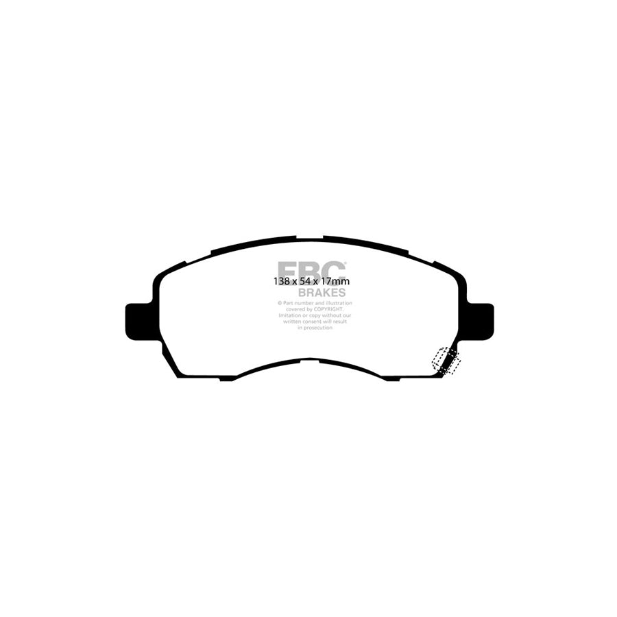 EBC PD16KF093 Subaru Impreza Greenstuff Front Brake Pad & BSD Disc Kit 2 | Duco Car Parts UK Car Parts