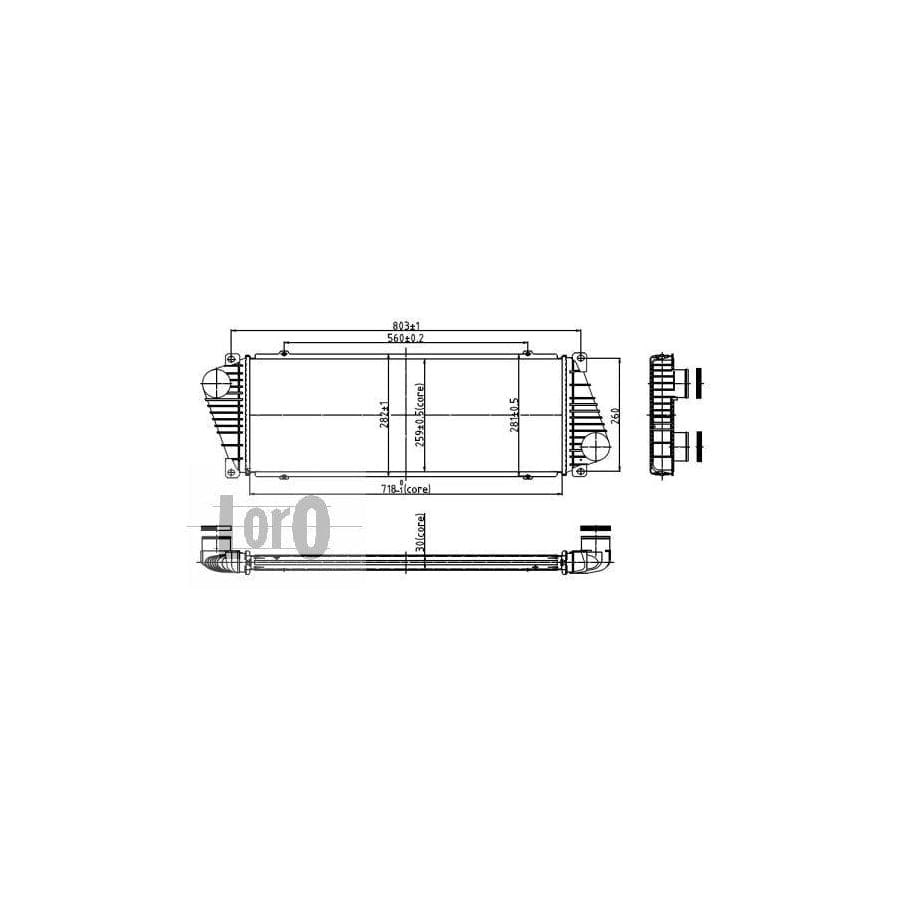 Abakus 0540180001 Intercooler | Duco Car Parts UK