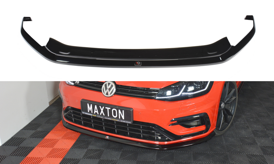Maxton Design VW-GO-7F-R-FD6T Front Splitter V.6 Volkswagen Golf R / R-Line MK7.5 | Duco Car Parts UK Car Parts