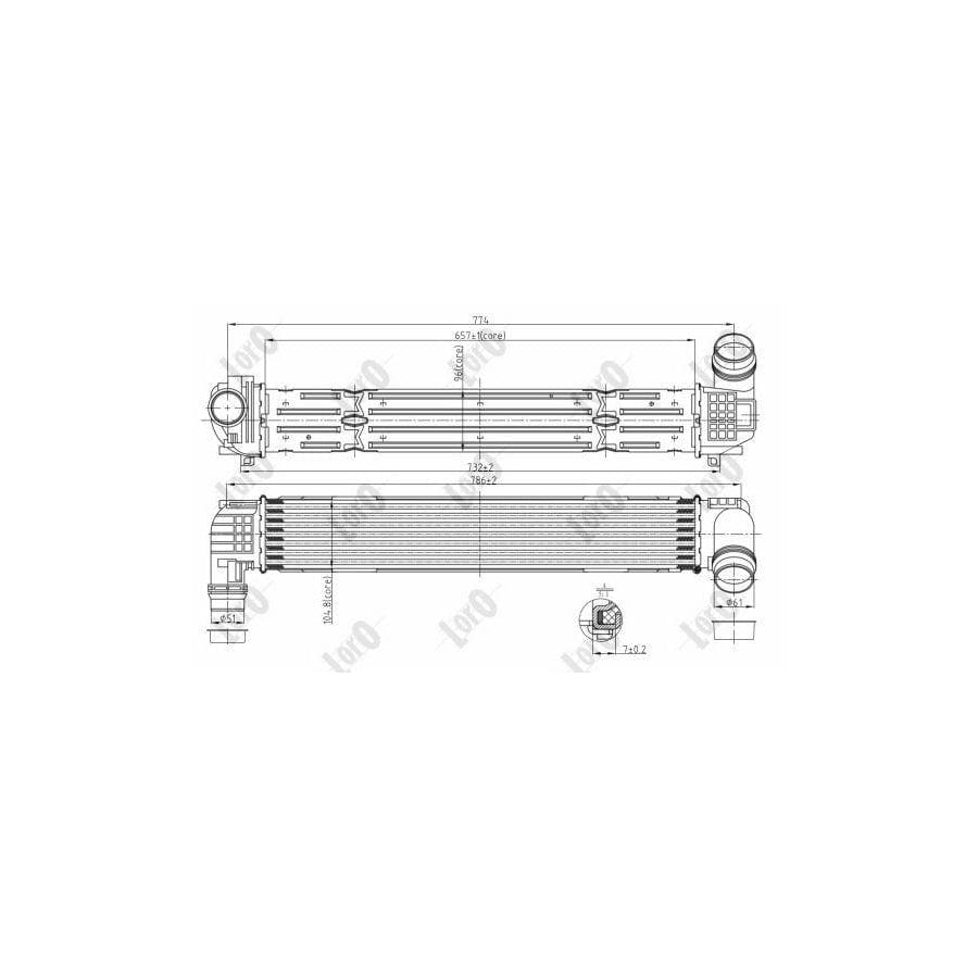 Abakus 0420180006 Intercooler | Duco Car Parts UK