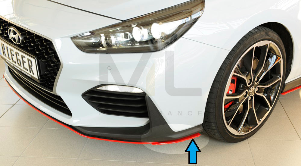 Rieger 00076005 Hyundai Front Splitter (i30 N-Performance & i30 N) 3 | Duco Car Parts UK Car Parts