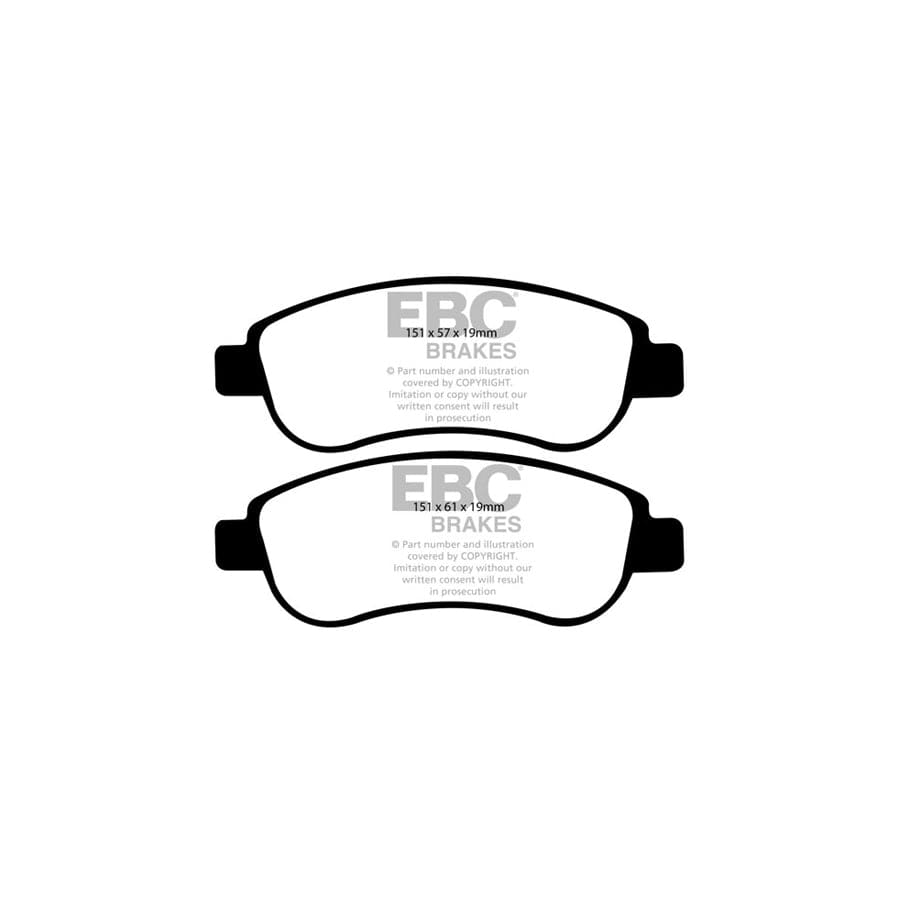 EBC PDKF888 Honda CR-V Ultimax Front Brake Pad & Plain Disc Kit 2 | Duco Car Parts UK Car Parts