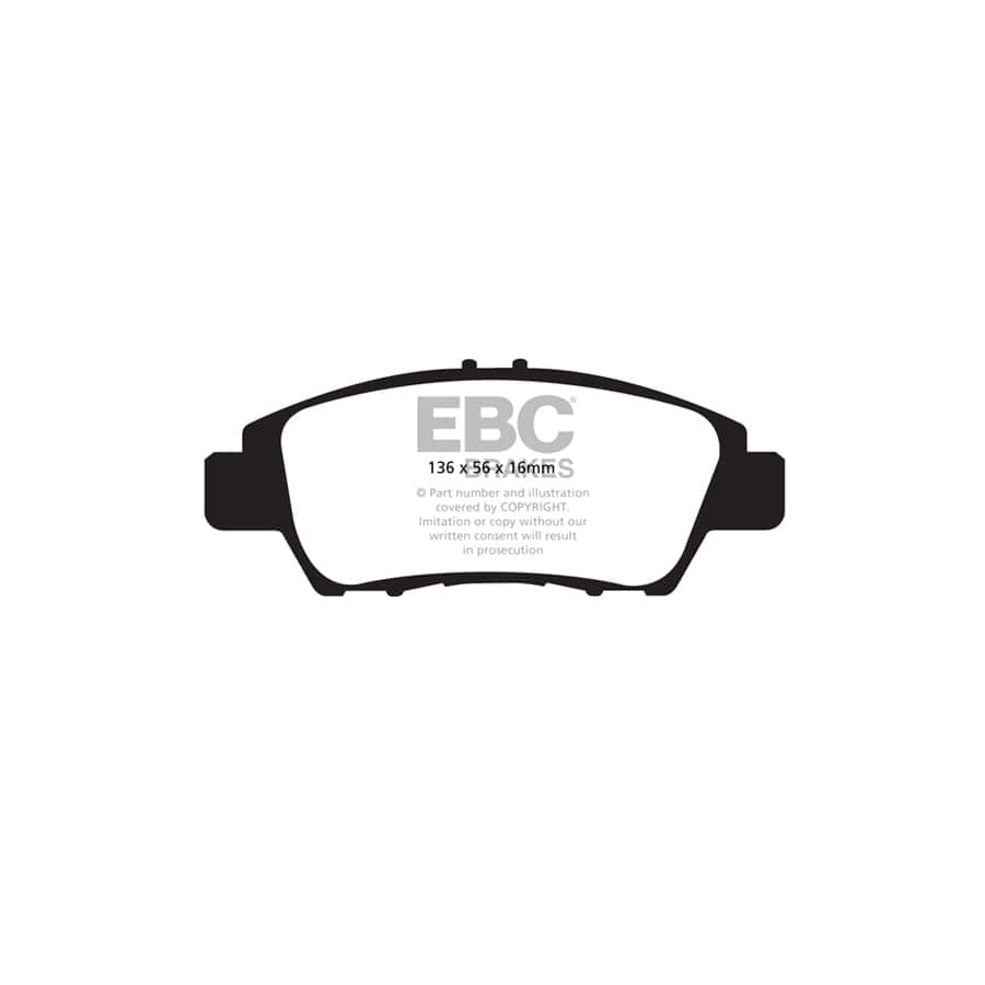 EBC PDKF893 Honda Ultimax Front Brake Pad & Plain Disc Kit - Akebono Caliper (Inc. City, Insight, Jazz) 2 | Duco Car Parts UK Car Parts