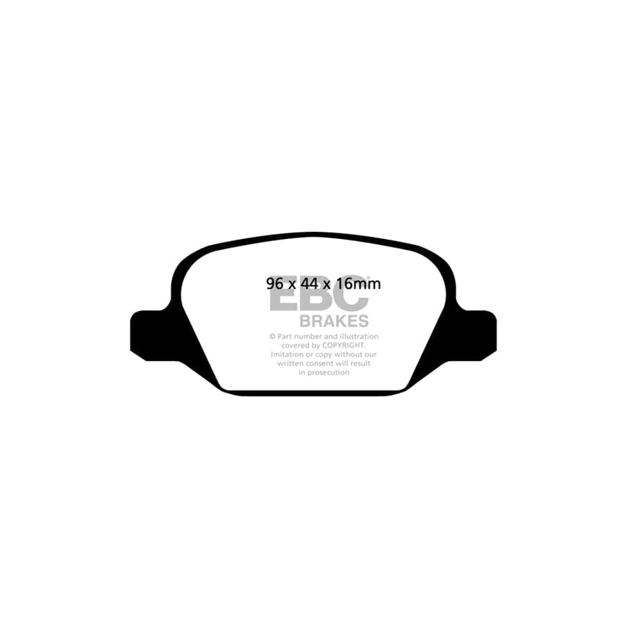 EBC PD03KR010 Alfa Romeo 147 Yellowstuff Rear Brake Pad & Plain Disc Kit - Girling/TRW Caliper 2 | Duco Car Parts UK Car Parts