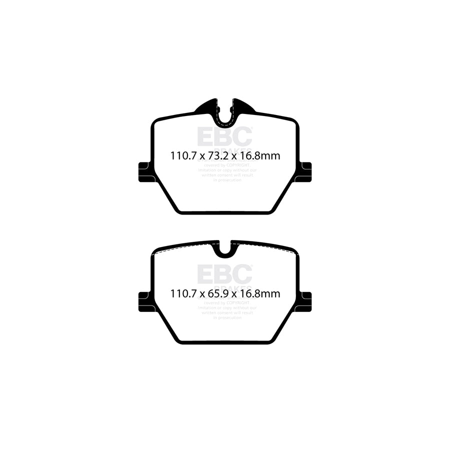 EBC DP52415NDX BMW Toyota Bluestuff NDX Rear Brake Pads  - TRW Caliper 2 | Duco Car Parts UK Car Parts