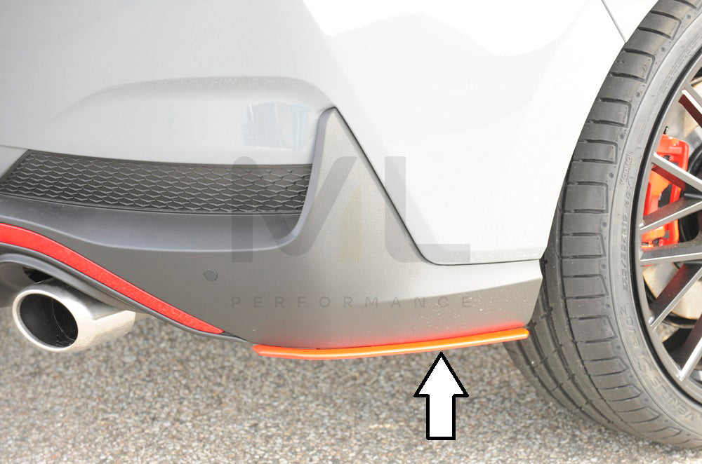 Rieger 00076007 Hyundai Rear Side Splitter (i30 N-Performance & i30 N) 4 | Duco Car Parts UK Car Parts