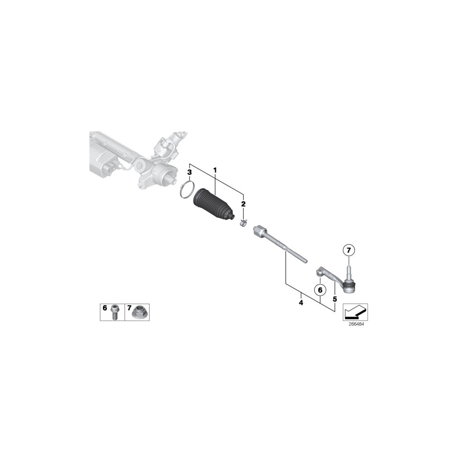 Genuine BMW 32106858736 Ball Joint, Left (Inc. X6 50iX, X6 28iX & X6 M50dX) | Duco Car Parts UK