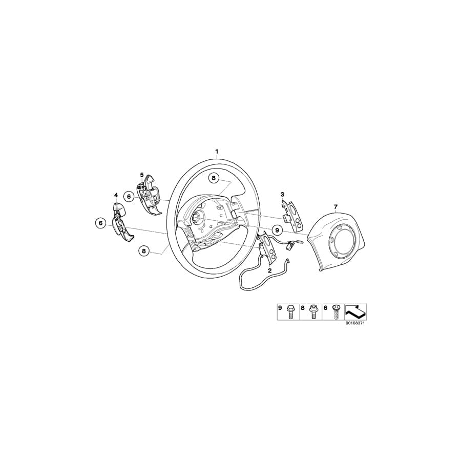 Genuine BMW 61316929369 Cabrio R50 R53 Rocker-Type Shift Lever, Left (Inc. One 1.6i, Cooper S & Cooper) | Duco Car Parts UK Car Parts