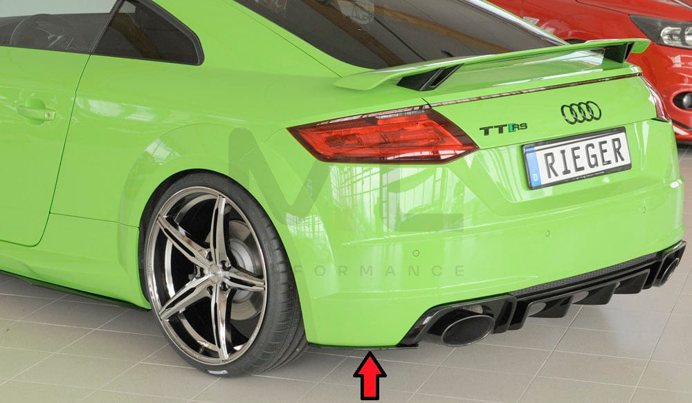 Rieger 00055173 Audi 8J 8J1-FV 8S TTRS Rear Side Splitter 9 | Duco Car Parts UK Car Parts