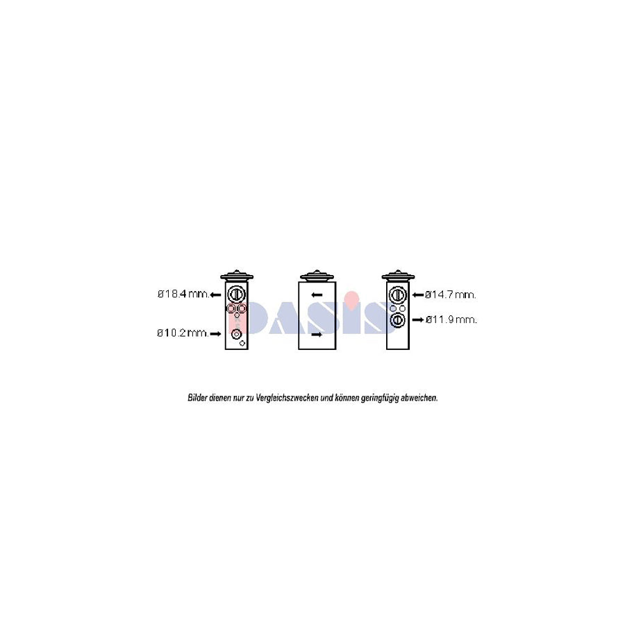 AKS Dasis 840171N Ac Expansion Valve For Fiat Punto II Hatchback (188) | Duco Car Parts UK