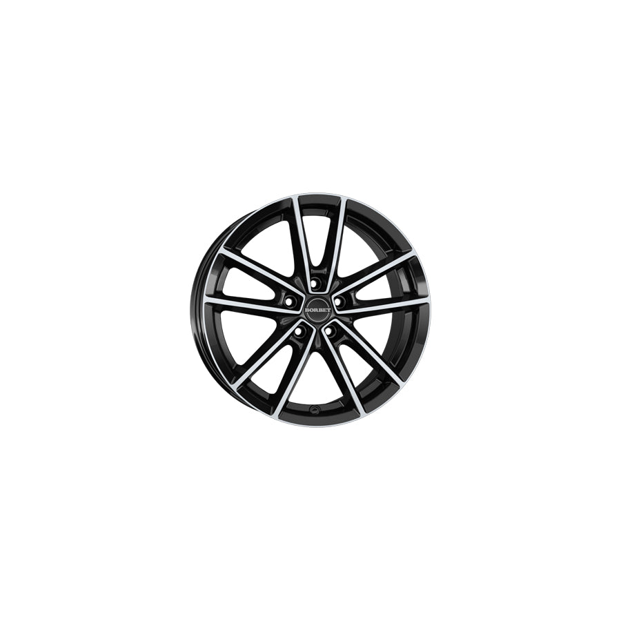 Borbet W 8x20 ET45 W 802045108572,5BPG/T Black Glossy Polished Wheel | Duco Car Parts UK Car Parts