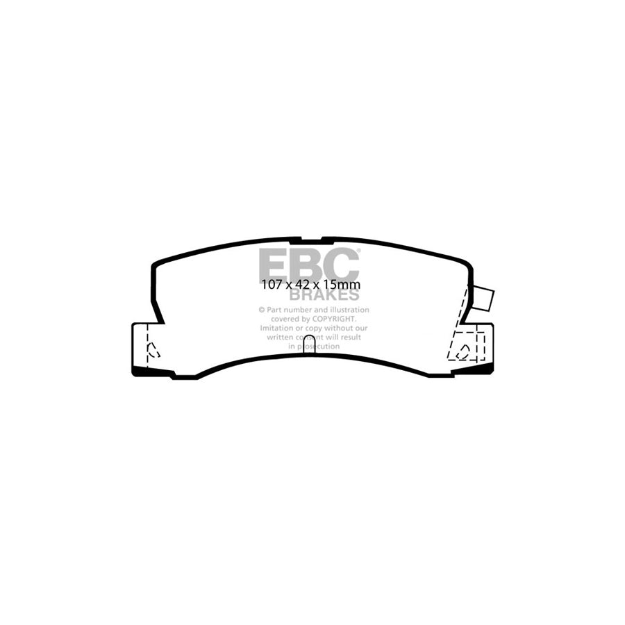 EBC PD13KR399 Toyota Yellowstuff Rear Brake Pad & GD Disc Kit - Akebono Caliper (Inc. Corolla & Levin) 2 | Duco Car Parts UK Car Parts