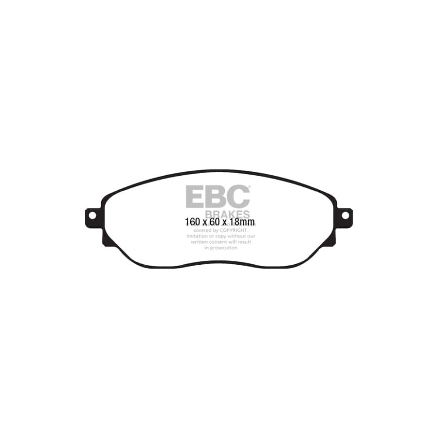 EBC PDKF2360 Fiat Nissan Opel Renault Ultimax Front Brake Pad & Plain Disc Kit - TRW Caliper 2 | Duco Car Parts UK Car Parts