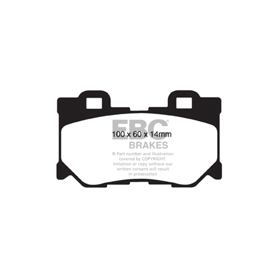 EBC DP81824RPX Infiniti Nissan RP-X Full Race Rear Brake Pads - Akebono Caliper 2 | Duco Car Parts UK Car Parts