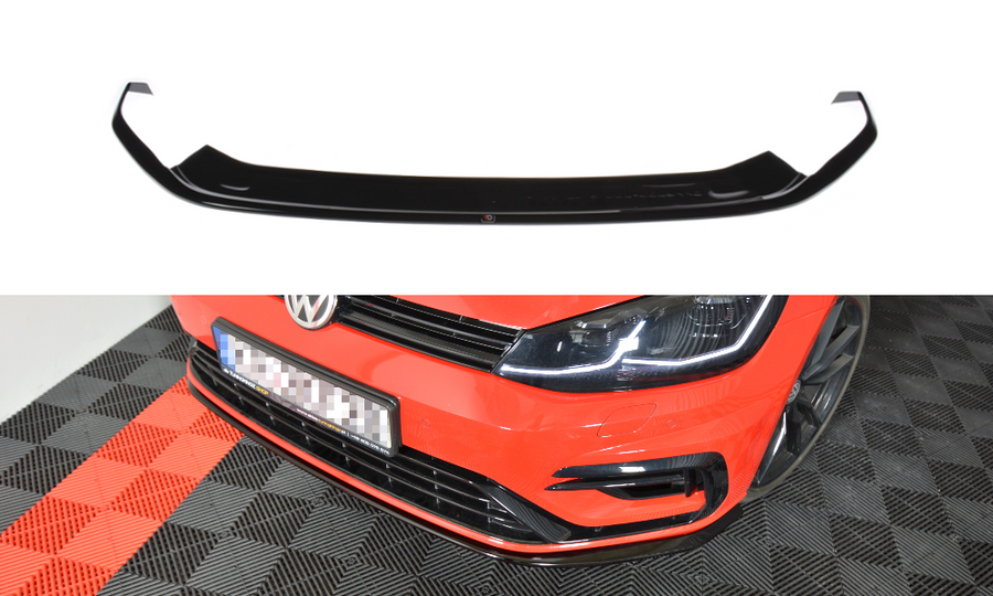 Maxton Design VW-GO-7F-R-FD7T Front Splitter V.7 Volkswagen Golf R / R-Line MK7.5 | Duco Car Parts UK Car Parts