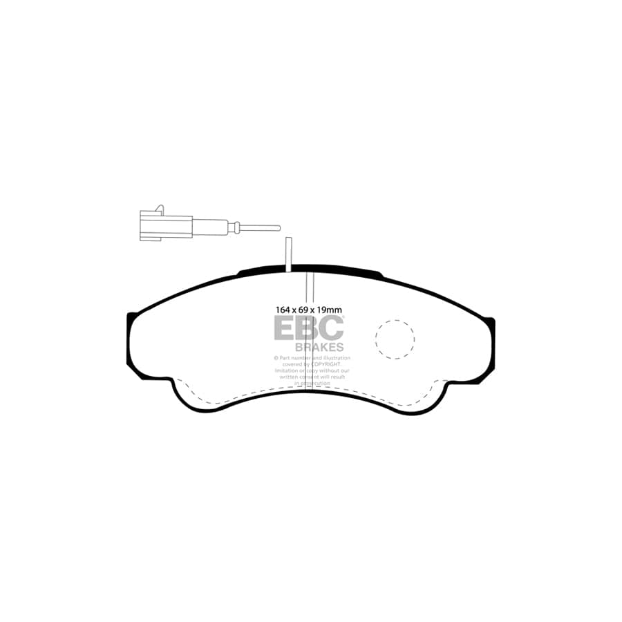 EBC PDKF530 Citroen Fiat Peugeot Ultimax Front Brake Pad & Plain Disc Kit - Brembo Caliper 2 | Duco Car Parts UK Car Parts