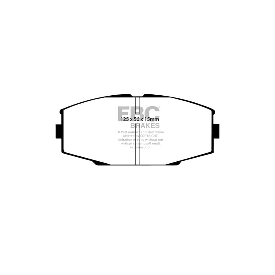 EBC PD03KF1173 Toyota Supra Yellowstuff Front Brake Pad & Plain Disc Kit 2 | Duco Car Parts UK Car Parts