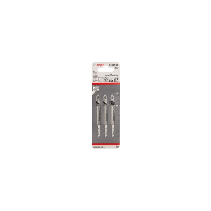 Bosch BSHT101AOF T 101 AOF Jigsaw Blades 1 x Pack of 3 Laminate | Duco Car Parts UK