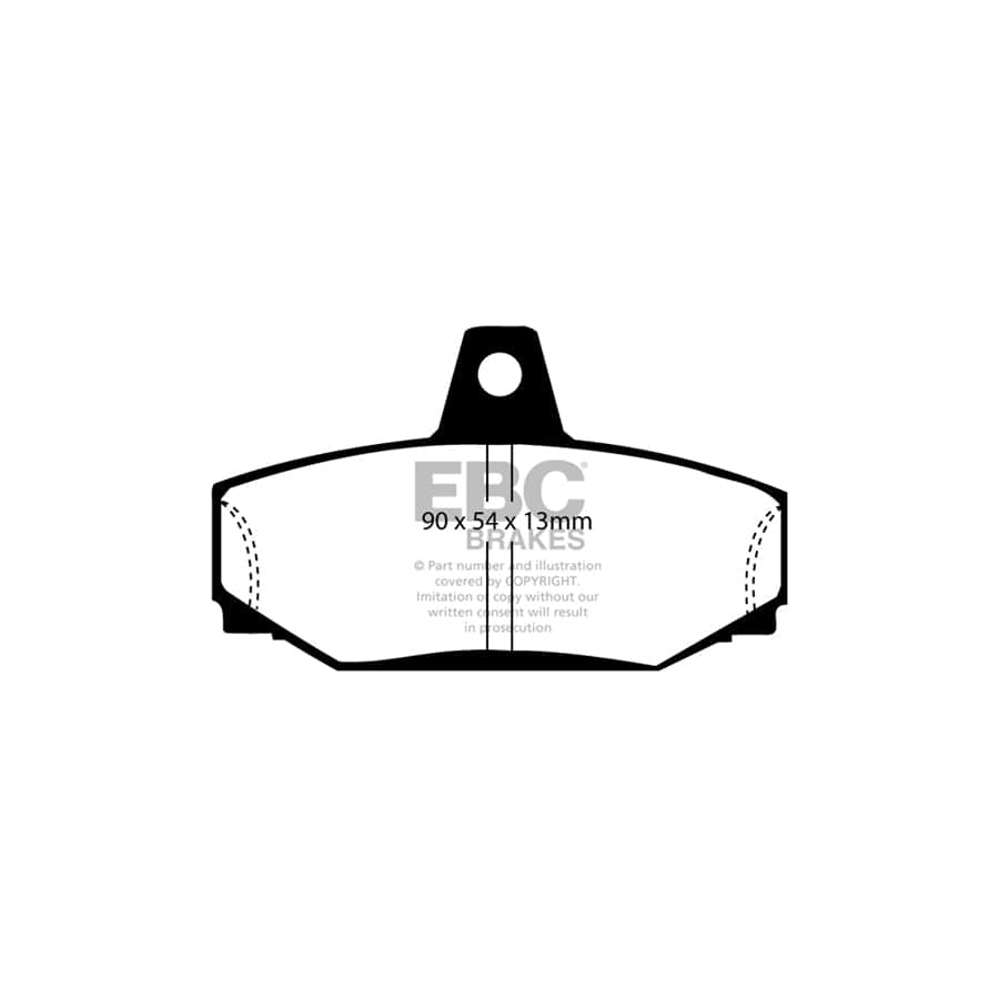 EBC PD01KR929 Volvo 960 Greenstuff Rear Brake Pad & Plain Disc Kit - Girling/TRW Caliper 2 | Duco Car Parts UK Car Parts