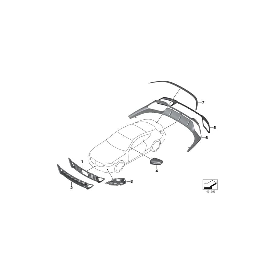 Genuine BMW 51628081113 G15 Adhesive Tape Rear Spoiler (Inc. M850iX, 840i & 840dX) | Duco Car Parts UK Car Parts