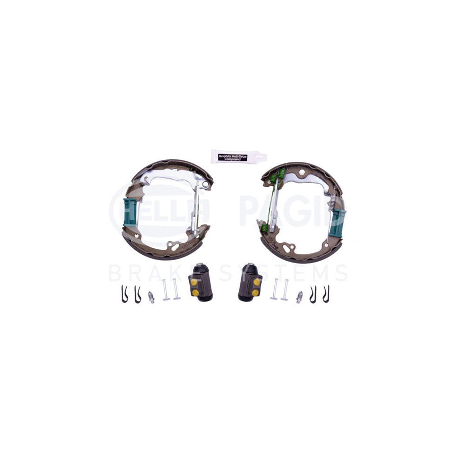Hella Shoe Kit Pro 8DB 355 004-491 Brake Set, Drum Brakes For Ford Focus