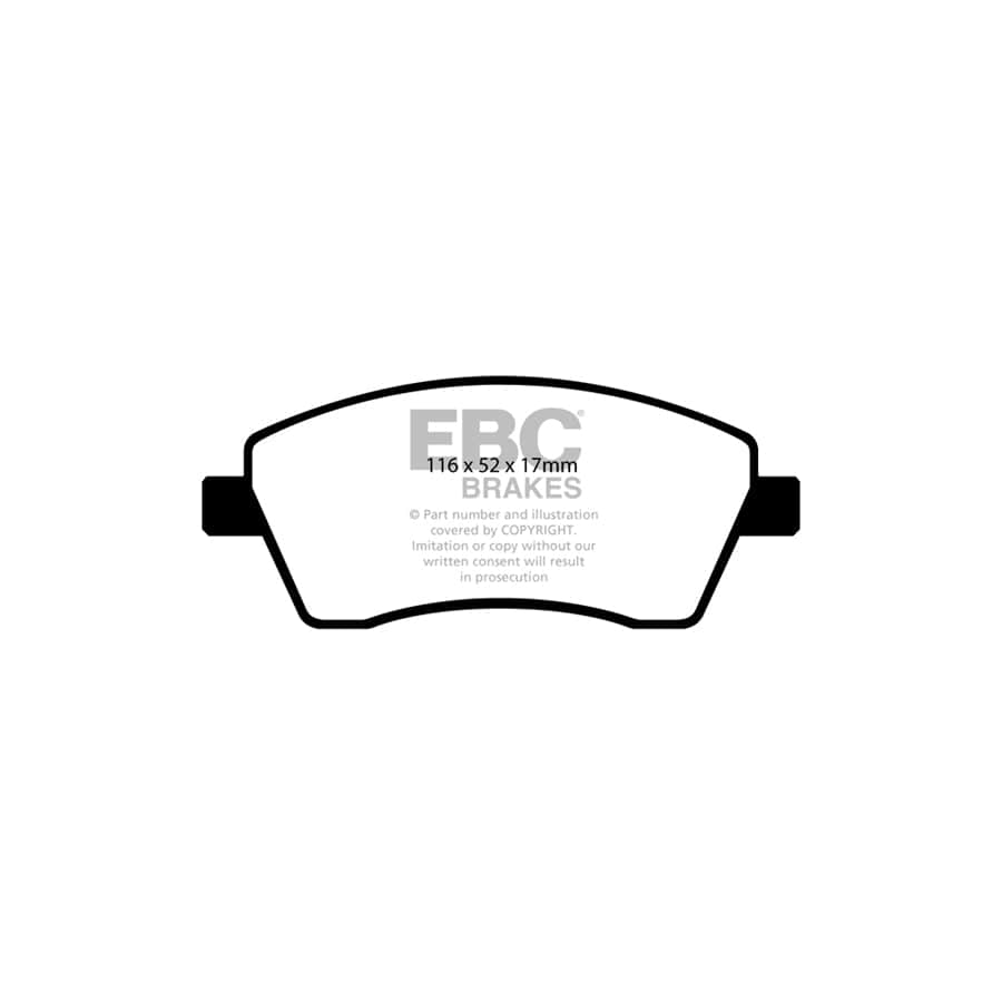 EBC PDKF537 Dacia Mercedes-Benz Renault Ultimax Front Brake Pad & Plain Disc Kit 2 | Duco Car Parts UK Car Parts