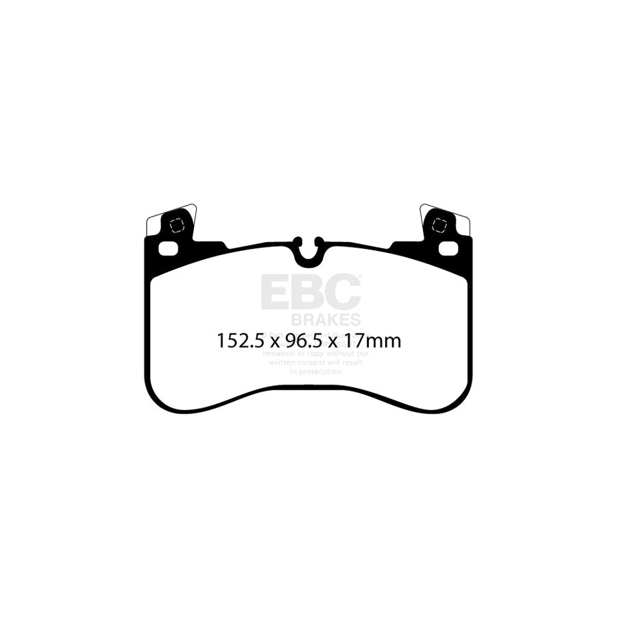 EBC DP62401 Land Rover Greenstuff Front Brake Pads - TRW Caliper 2 | Duco Car Parts UK Car Parts