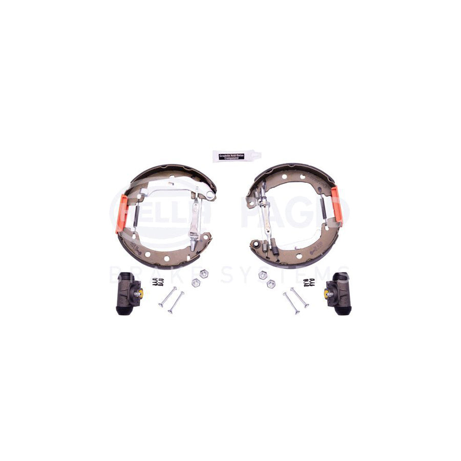 Hella Shoe Kit Pro 8DB 355 004-691 Brake Set, Drum Brakes For Renault Megane