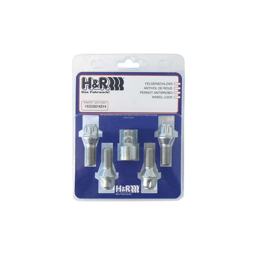 H&R 12253001KEY4 Wheel-Lock set M12 taper head 60° | Duco Car Parts UK Car Parts