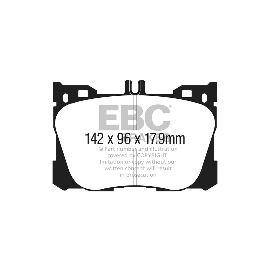 EBC DP53070NDX Mercedes-Benz W/S/C/A205 W/S213 A/C238 Bluestuff NDX Front Brake Pads  - ATE/TRW Caliper 2 | Duco Car Parts UK Car Parts