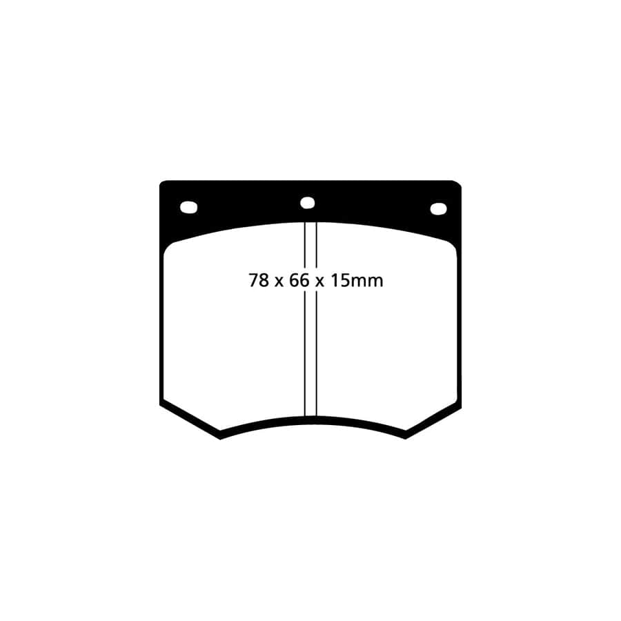 EBC PD11KF850 Triumph TVR Greenstuff Front Brake Pad & GD Disc Kit 2 | Duco Car Parts UK Car Parts