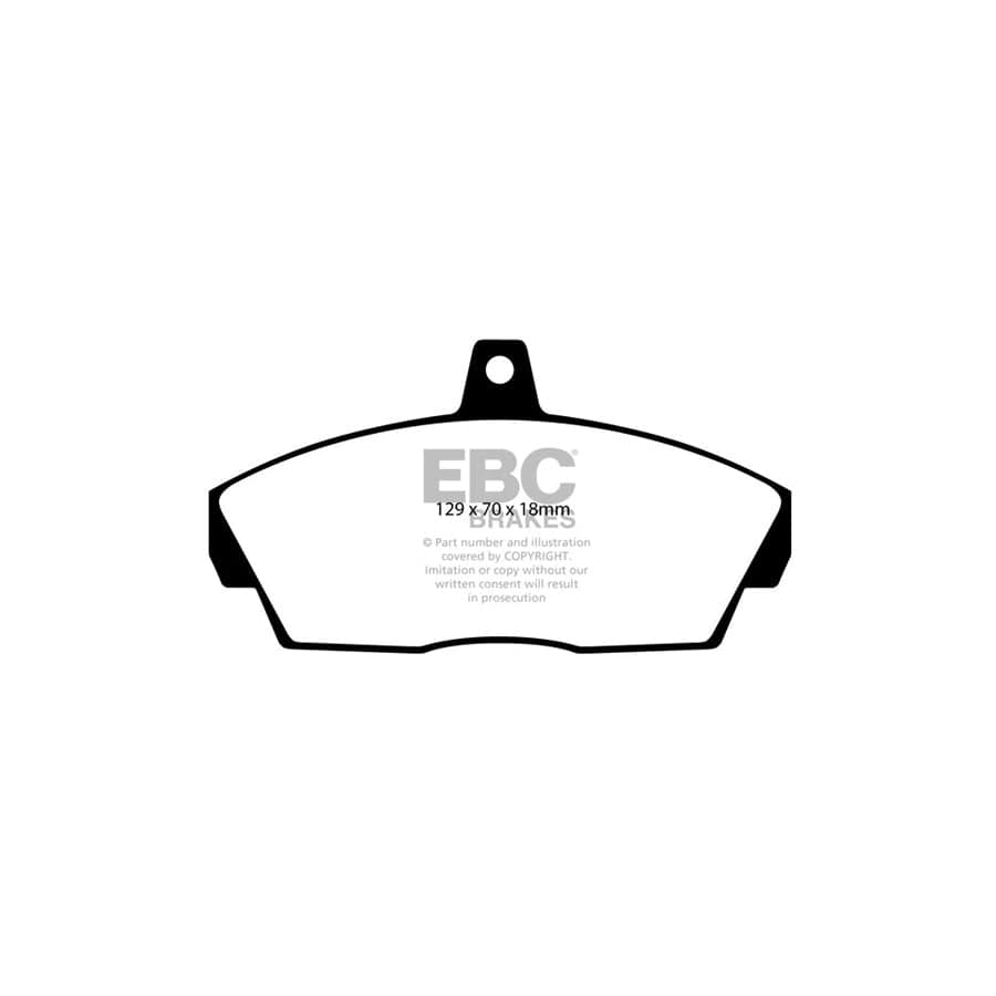 EBC PD01KF807 Land Rover Freelander Greenstuff Front Brake Pad & Plain Disc Kit  2 | Duco Car Parts UK Car Parts
