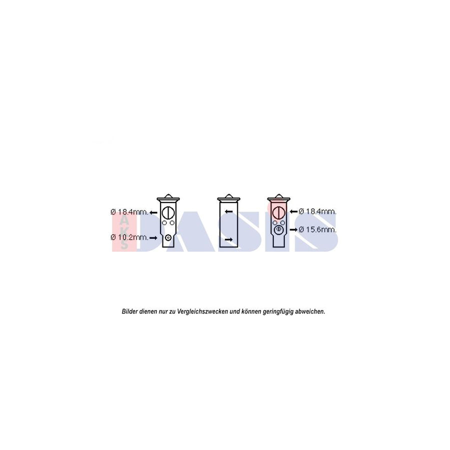 AKS Dasis 840214N Ac Expansion Valve For Mazda Rx-8 (Se, Fe) | Duco Car Parts UK