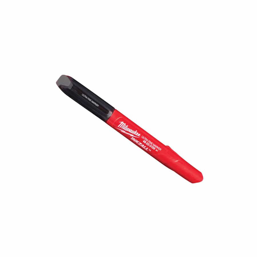 Milwaukee Hand Tools MHT48223154 INKZALL Ultra Fine Tip Marker Black (Pack 4) | Duco Car Parts UK
