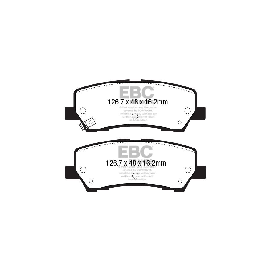 EBC DP53043NDX Ford Mustang Bluestuff NDX Rear Brake Pads  2 | Duco Car Parts UK Car Parts