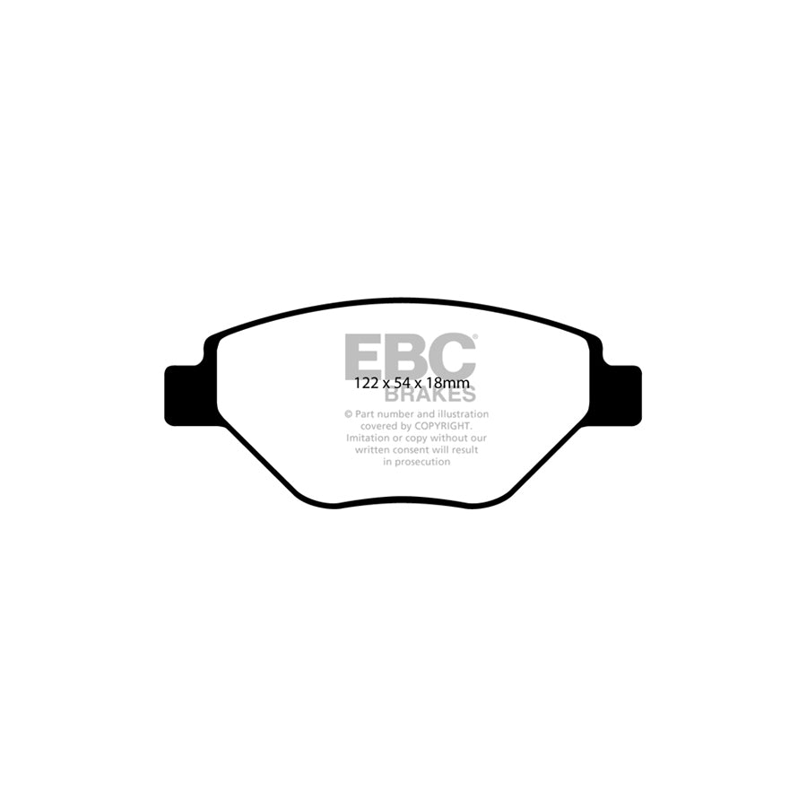 EBC PD16KF111 Renault Megane Mk2 Greenstuff Front Brake Pad & BSD Disc Kit - Girling/TRW Caliper 2 | Duco Car Parts UK Car Parts