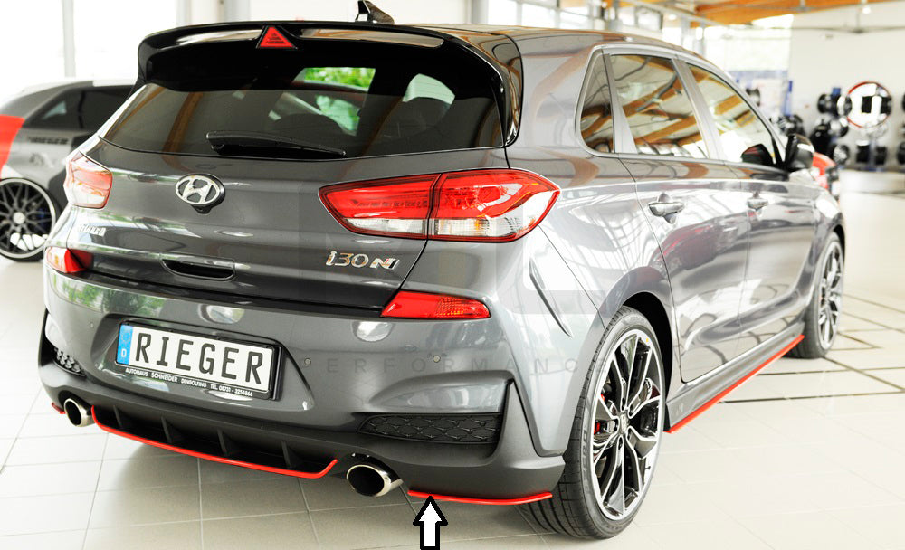 Rieger 00076003 Hyundai Rear Side Splitter (i30 N-Performance & i30 N) 4 | Duco Car Parts UK Car Parts